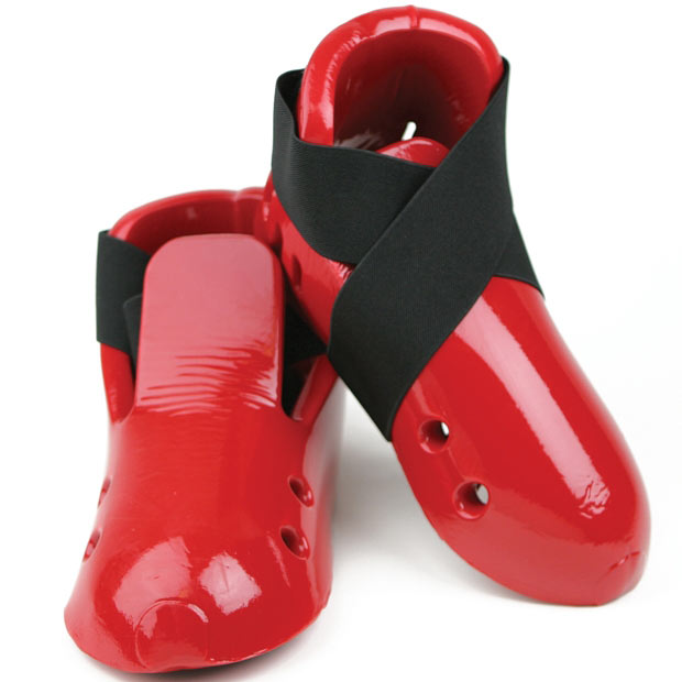 Red foam dipped kicks