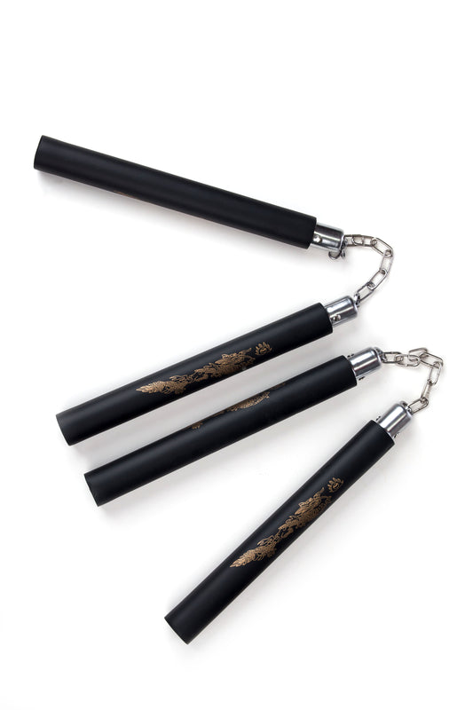Twinpack foam nunchucks/nunchackus
