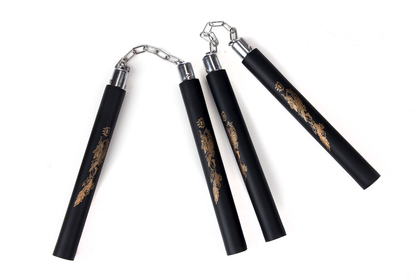 Twinpack foam nunchucks/nunchackus